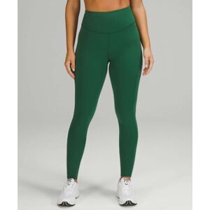 Lululemon Base Pace High Rise Running Tight 28", Nulux, Everglade Green, 10